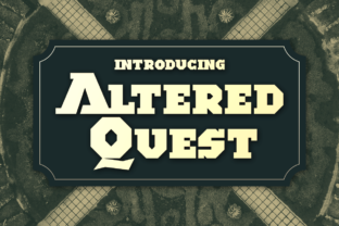 Altered Quest: A Bold Display Typeface for Campaigns