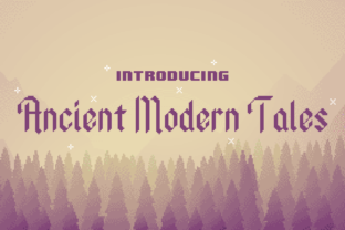 Ancient Modern Tales: A Timeless Display Font for Makers