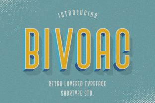 Bivoac: A Layered Display Font That Elevates Handmade Design