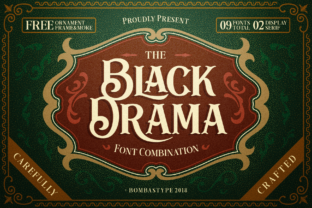 Black Drama: A Striking Display Font for Modern Web Design