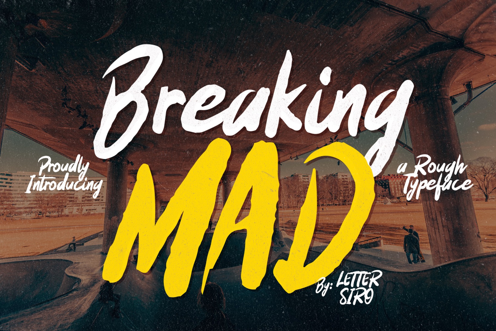 Breaking Mad: A Rustic Display Font for Bold Marketing
