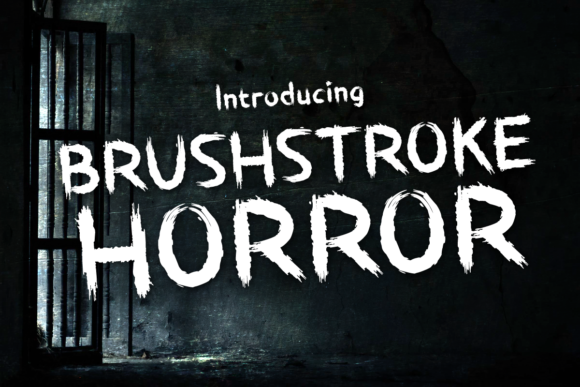 Brushstroke Horror: A Bold Display Typeface for Edgy Branding