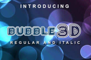 Bubble 3D: A Bold Display Font for Web Design