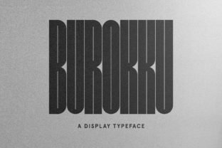 Burokku: A Bold Display Typeface for Expressive Editorial Design