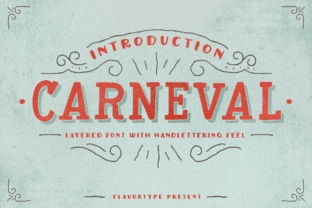 Carneval: A Whimsical Display Font for Small Business Branding
