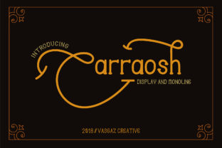Carraosh: A Modern Display Font for Editorial Design and Digital Publishing