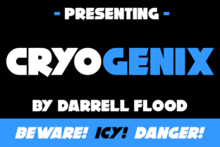 Cryogenix: A Modern Display Font for Editorial Impact