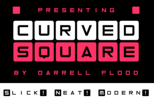 Curved Square: A Modern Display Font for Web Design
