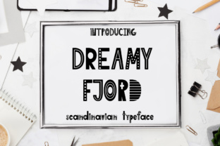 Dreamy Fjord: A Scandinavian Display Font for Crafters and Product Makers