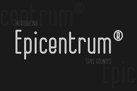 Epicentrum: A Bold Display Font for High-Impact Design