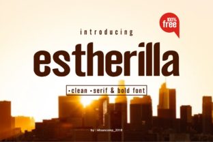 Estherilla: A Bold Display Font for Modern Brand Identities