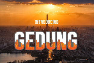 Gedung: A Skyline-Inspired Display Font for Bold Web Design