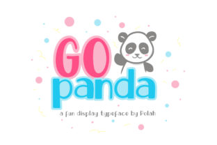 Go Panda: A Playful Display Typeface for Editorial Design and Digital Publishing