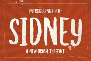 Hello Sidney: A Playful Brush Font for Crafters and Product Designers