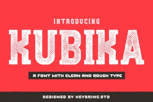 Kubika: A Retro Display Font for Bold Campaigns