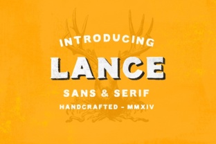 Lance Duo: A Bold Display Font for Crafters