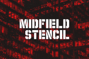 Midfield Stencil: A Bold Display Font for Your Brand