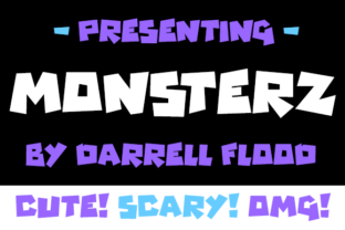 Monsterz: A Cute Display Font for Campaigns