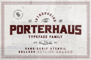 Porterhaus Family: A Bold Display Typeface for Web