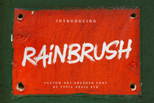 RainBrush: A Textured Display Font for Bold Campaigns