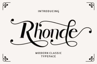 Rhonde: A Modern Display Font for Campaigns