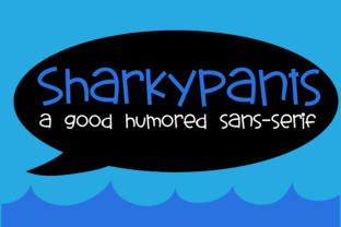 Sharky Pants: A Whimsical Display Font for Editors