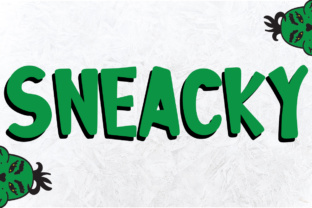 Sneacky: The Grinch-Inspired Display Font for Holiday Campaigns