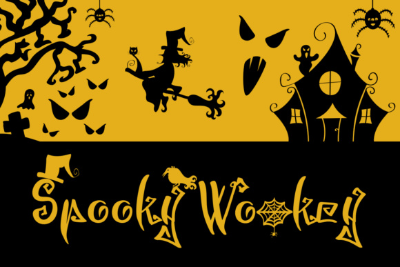 Spooky Wookey: A Spooky Display Font for Editorial Design
