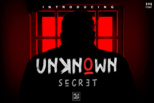 Unknown Secret: A Grungy Display Font for Bold Brands