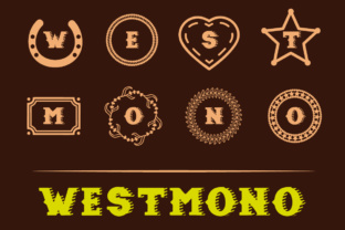West Mono: A Western Monogram Font for Bold Branding