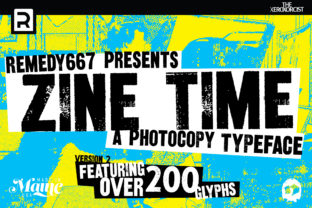 Zine Time: A Gritty Display Font for Bold Branding